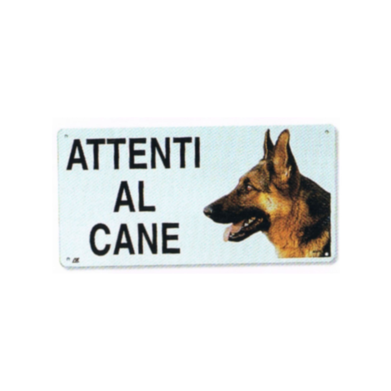 German Shepherd Attention Warning Sign