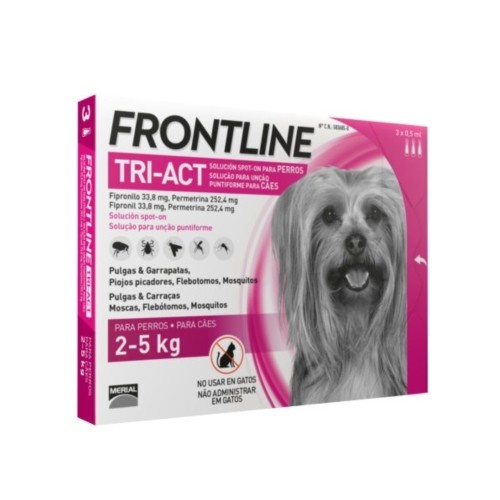 Frontline Tri-Act 2-5 Kg. 6 Pipetas