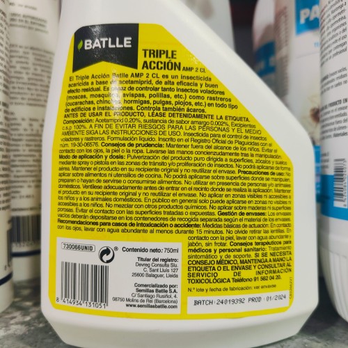 Triple Action Pesticide 750ml Batlle