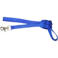 Nylon Leash Smooth 20x1000mm Blue with Hook