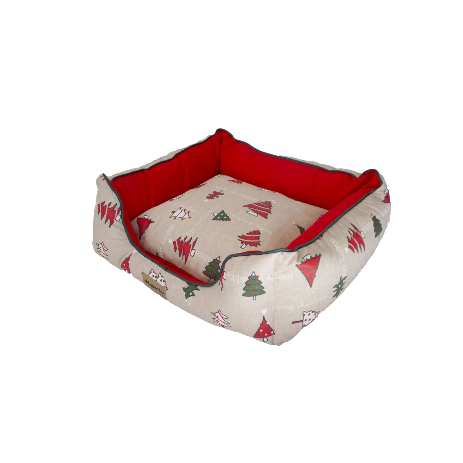 Christmas Bed for Pets Red 45x40x20