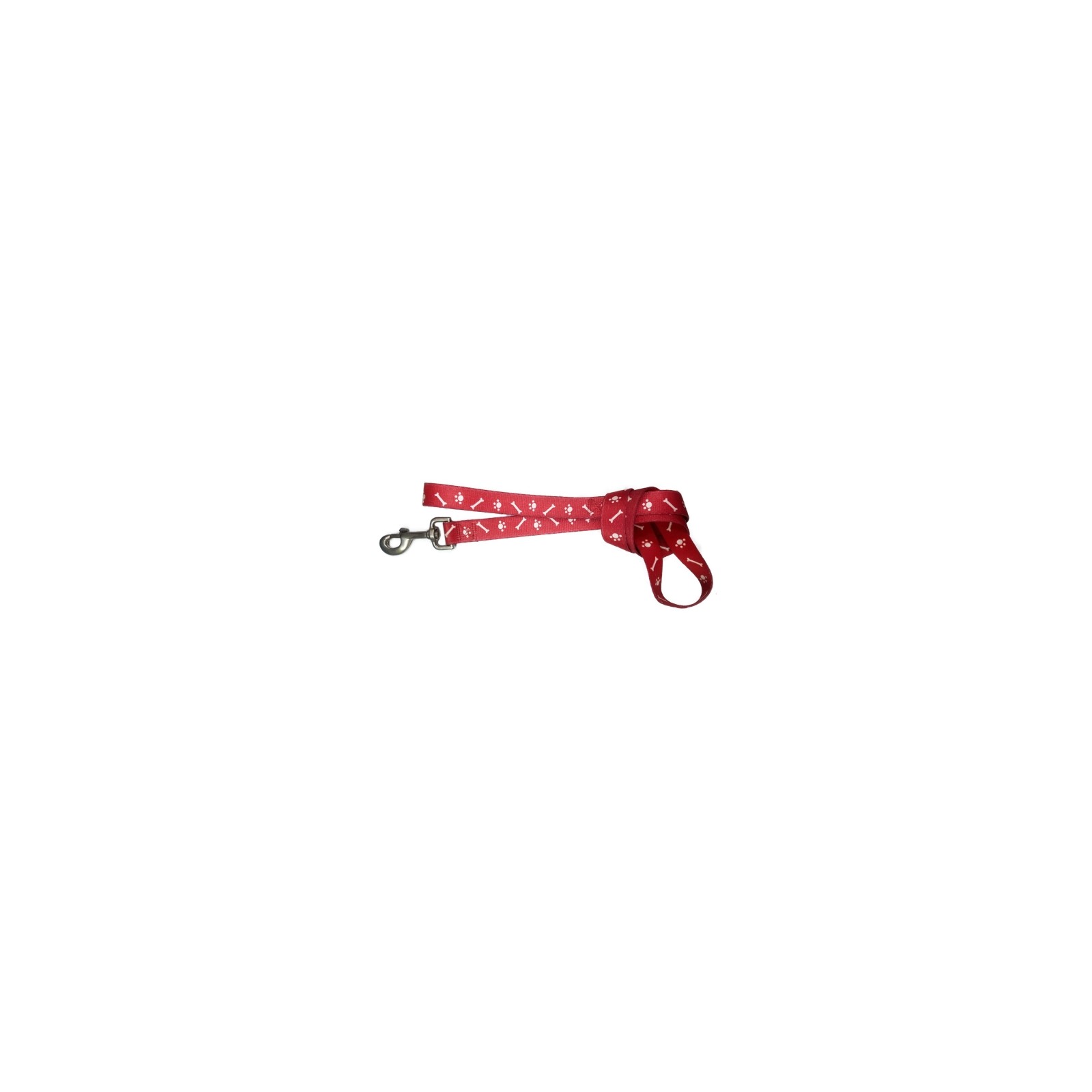 Nylon Leash 20x110 Red Bone - Durable Dog Leash