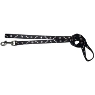 Nylon Leash 25x120 Bone Black