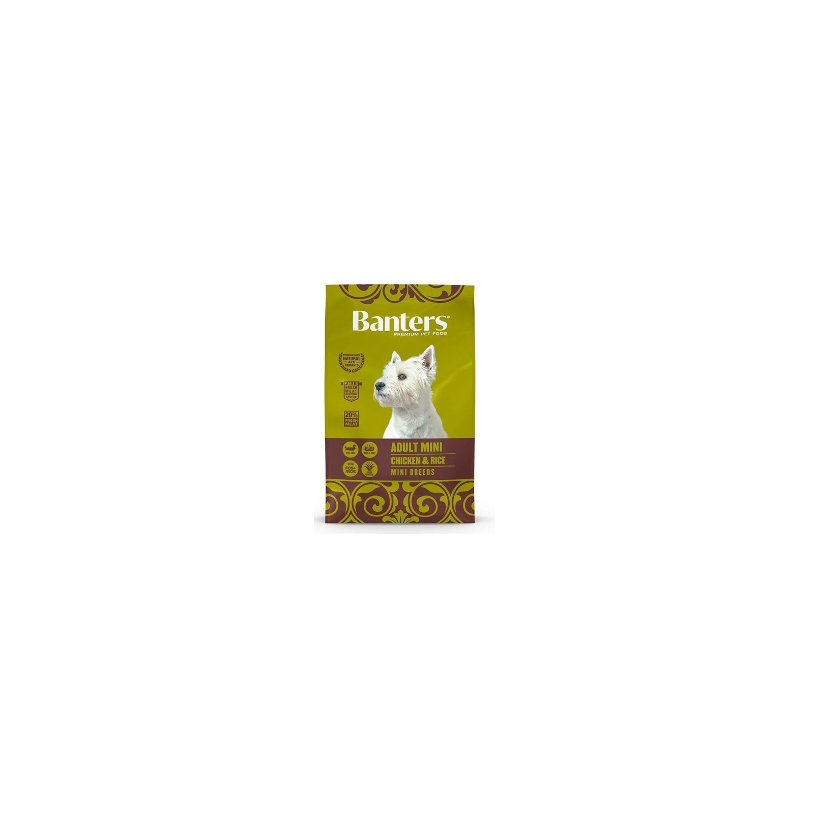 Banters Adult Mini Chicken Rice Dog Food 3 Kg