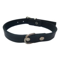 Black Leather Collar Laura 1.5x40cm