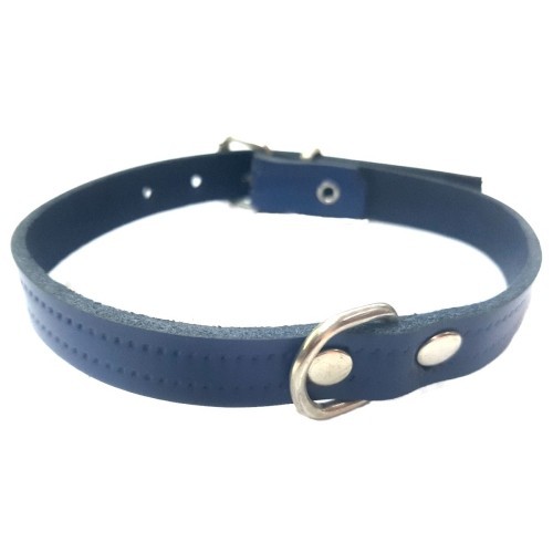 Laura Black Leather Dog Collar