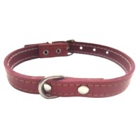 Laura Model 53 Black Leather Dog Collar 1.5x28cm