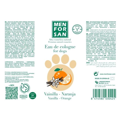 Menforsan Vanilla/Orange Cologne for Dogs