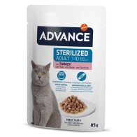 Advance Bocaditos En Salsa Con Pavo 85 Gr. gatos Esterilizados