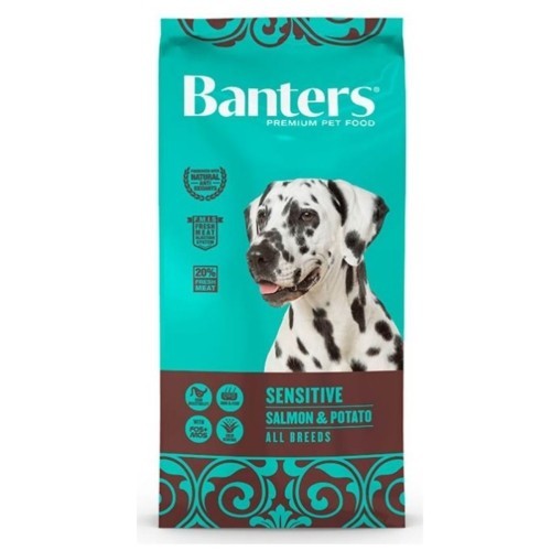 Banters Sensitive Salmon & Potato Dog Food 15kg