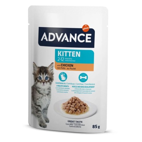 Advance Chicken Sauce Bites for Kittens 85g