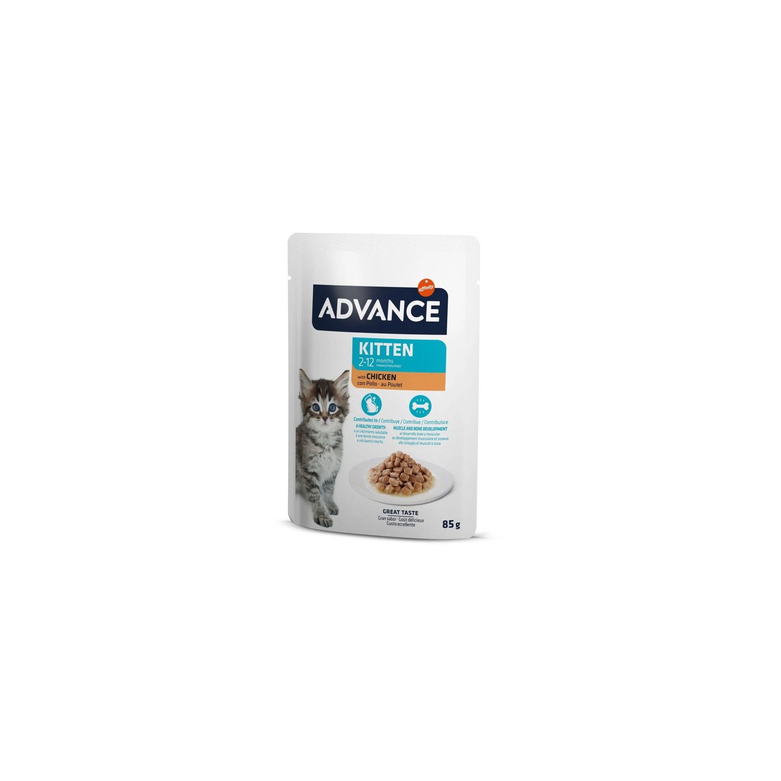 Advance Chicken Sauce Bites for Kittens 85g