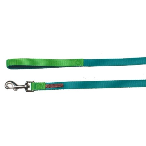 X-trm Premium Double Leash Turquoise-Green