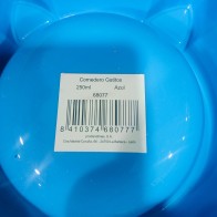 Comedero Gatitos 13 cm diámetro Azul