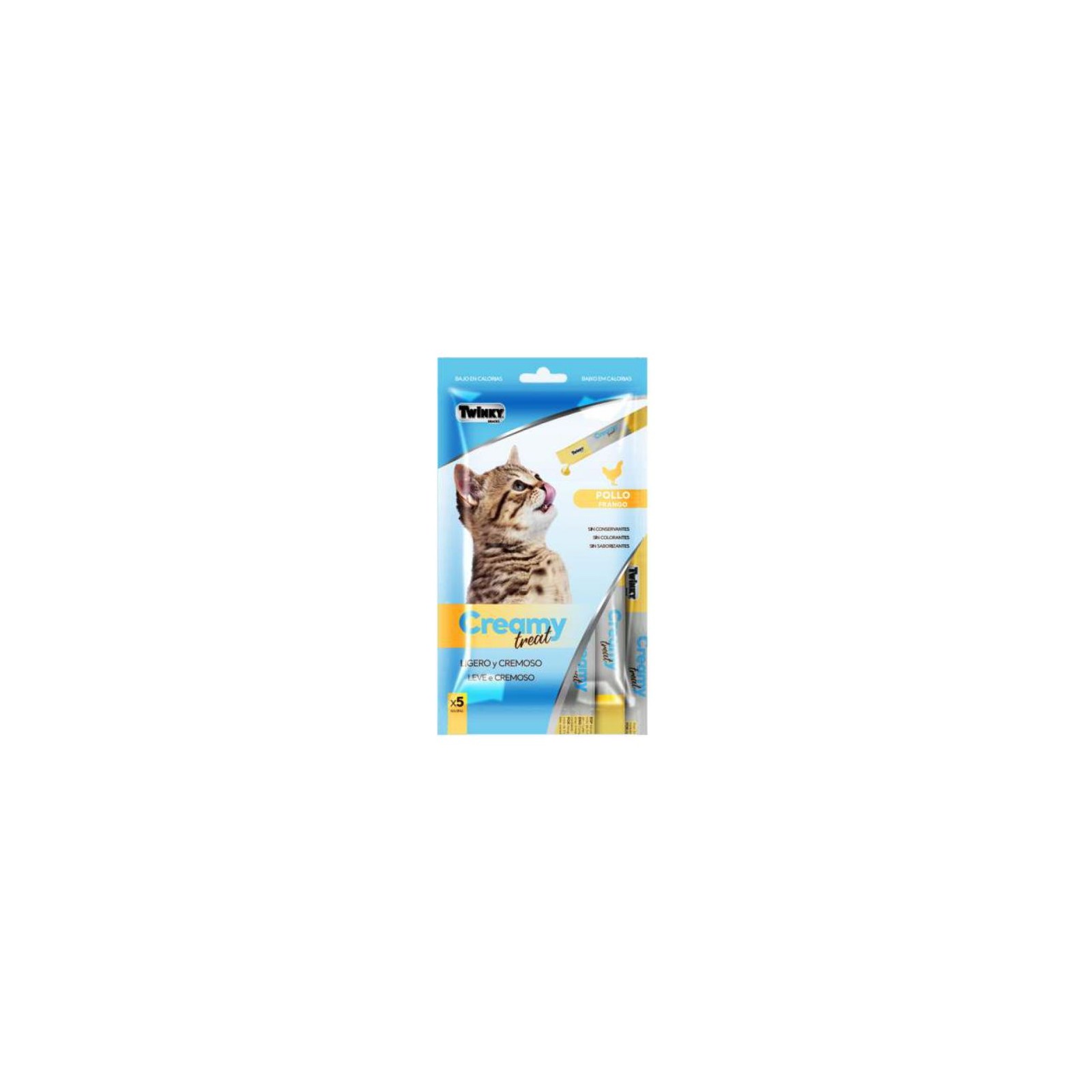 Snack Crema Con Pollo  5x15gr.gatos