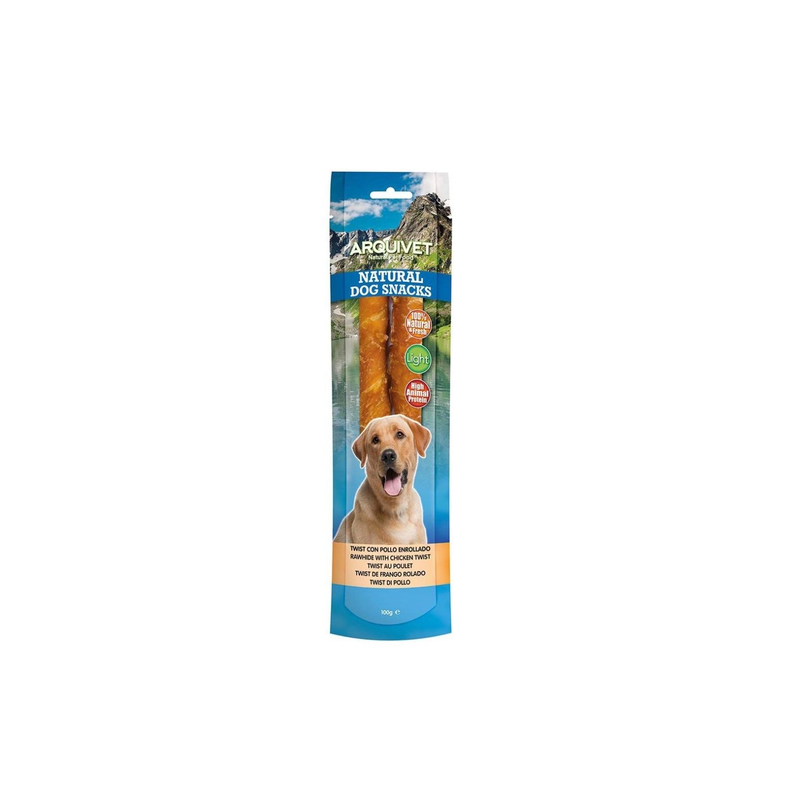 Snack Palito Twist de Pollo 24cm para Perros