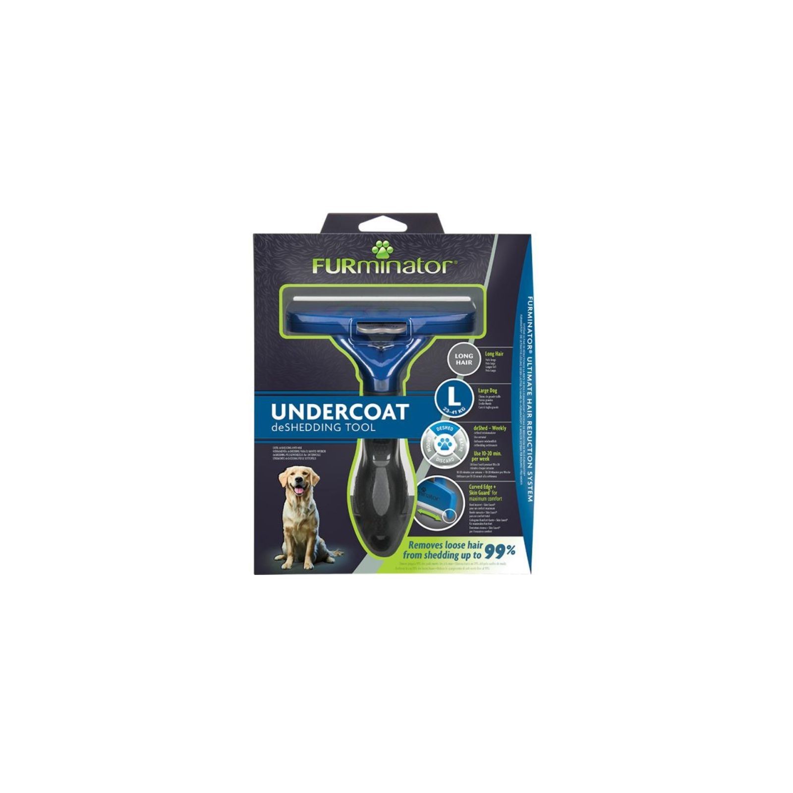 Furminator Undercoat DeShedding Brush for Large Dogs