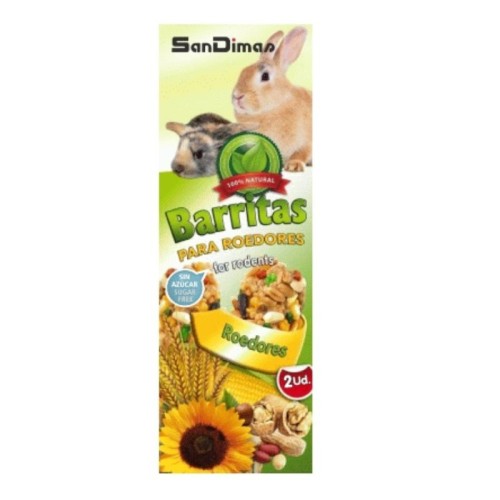 Barritas Roedores Nueces 90gr./2 Uds. Snacks