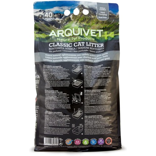 Arena Natural para Gatos con Carbono Activo 10kg