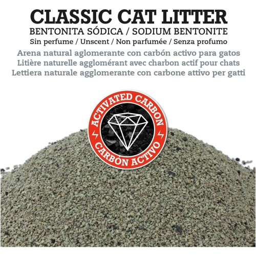 Arena Natural para Gatos con Carbono Activo 10kg