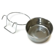 Stainless Steel Parrot Feeder 8cm