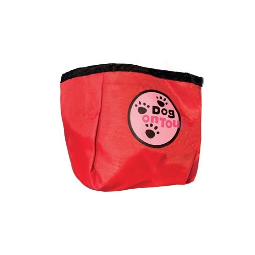 Comedero de Nylon 1,8 Lts./17cm. Rojo para mascotas