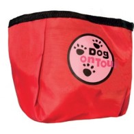 Comedero de Nylon 1,8 Lts./17cm. Rojo para mascotas