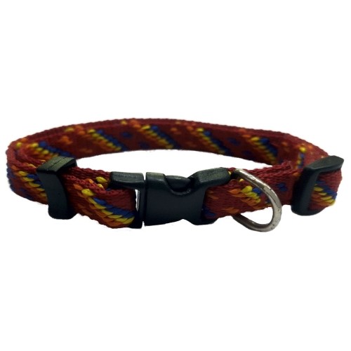 Aztec Black Nylon Dog Collar Comfortable and Durable