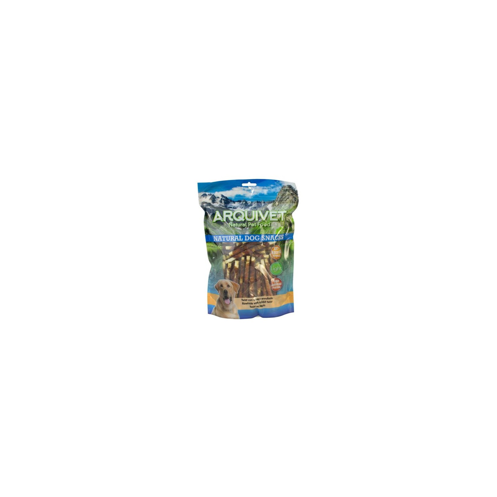 Rolled Rabbit Twist Snack for Dogs 1 Kg