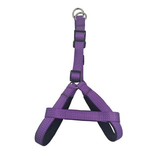 Adjustable Purple Nylon Dog Harness