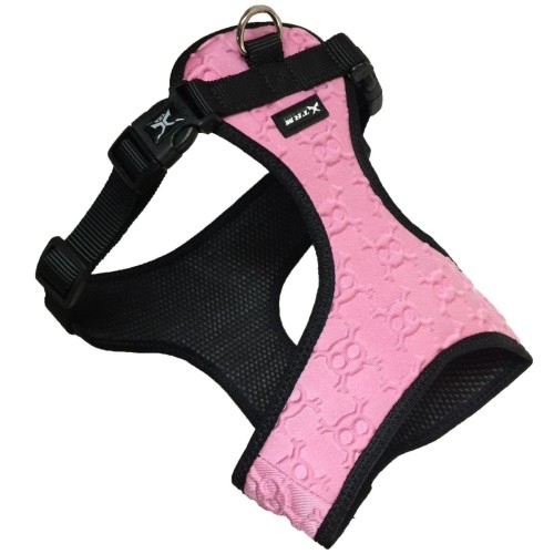 3D Skull Harness L 40 X 55-65cm Pink