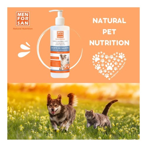 Salmon Oil 500ml Menforsan for Dogs and Cats