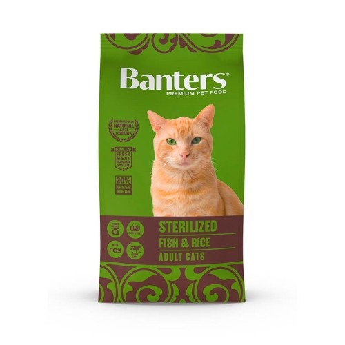 Banters Cat Sterilised Fish&rice 2 Kg.