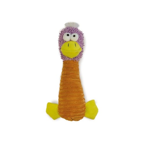 Orange Plush Duck 27cm for Dogs