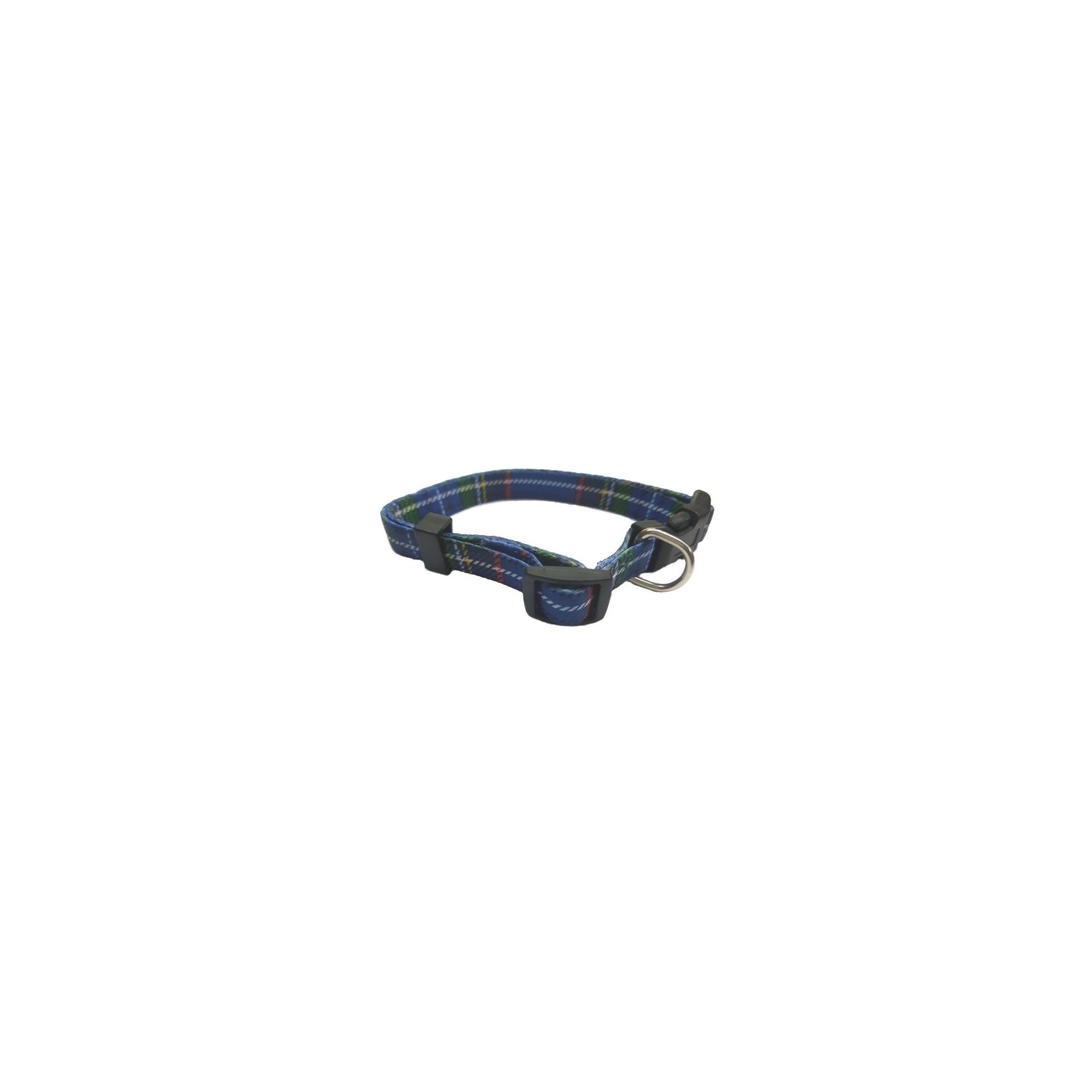 Scottish Blue Nylon Collar 25mm Adjustable