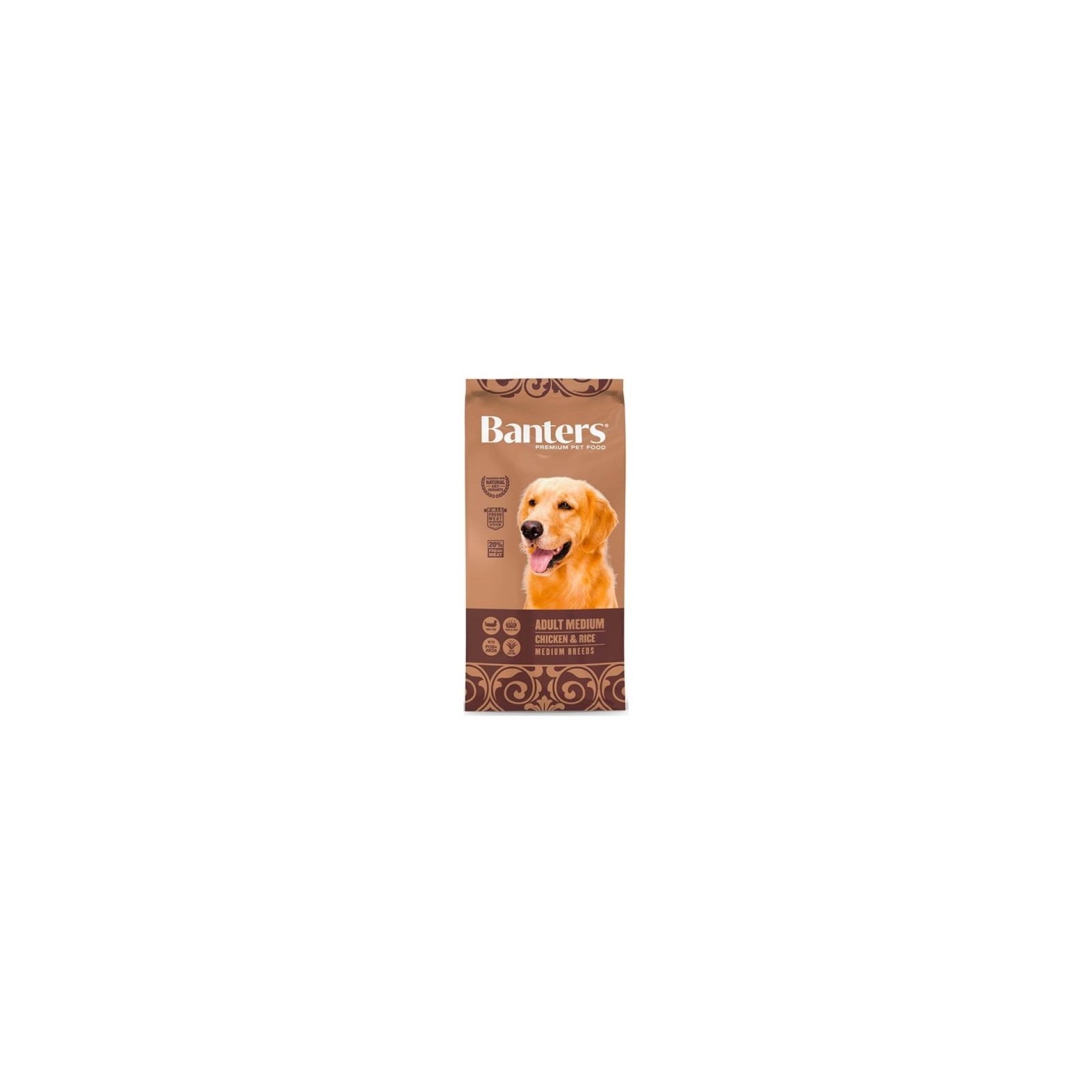 Banters Dog Adult Medium Chicken & Rice 15 Kg - Comida para Perros