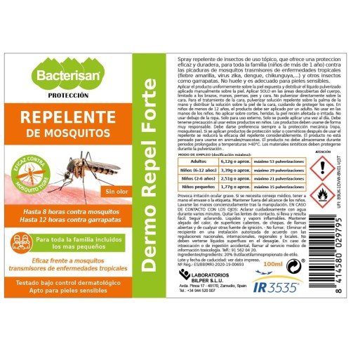 Bacterisan Mosquito Repellent Spray 100ml