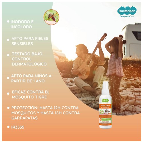 Bacterisan Repelente De Mosquitos Spray 100 Ml.