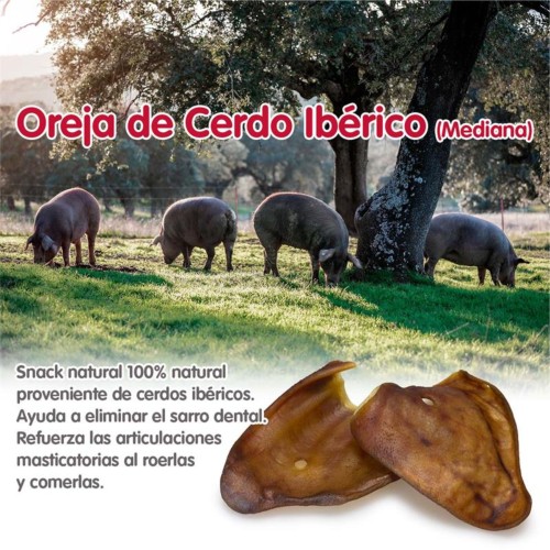 Orejas de Cerdo Ibérico Mediana para Perros 30 Uds.