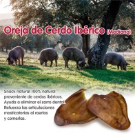 Orejas de Cerdo Ibérico Mediana para Perros 30 Uds.