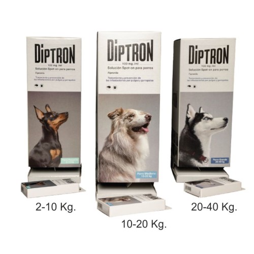 Pipeta Diptron Tratamiento Pulgas Perro 10-20 Kg