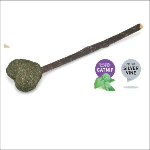 Catnip Heart Stick Toy for Cats