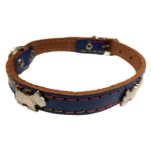 Collar Adorno Perritos Azul 40cm