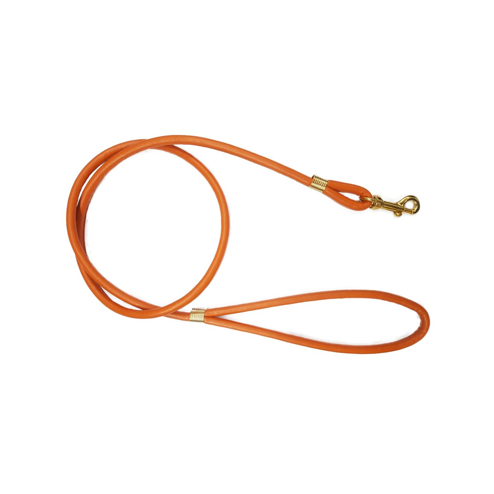 Orange Imitation Leather Leash