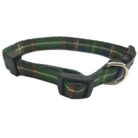 Green Scottish Nylon Collar 25mm 40-60 Cm