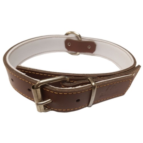 Comfort Leather Dog Collar Red