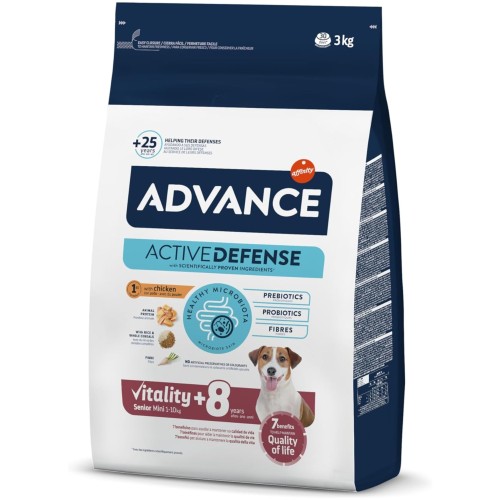 Alimento Advance Mini Senior para Perros de Razas Pequeñas