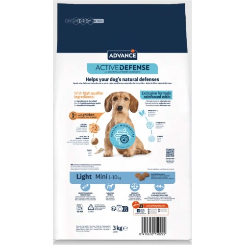 Advance Mini Light Comida para Perros Premium