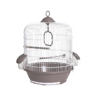 White Gray Bird Cage 716 31.5x40cm