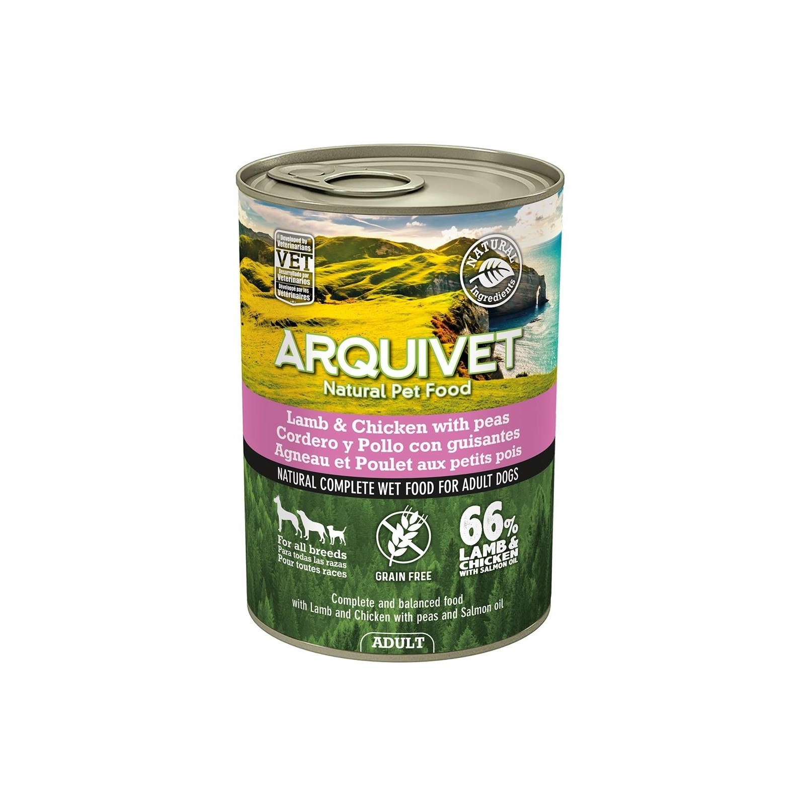 Lamb and Chicken with Peas Wet Food 400g Healthy Pet